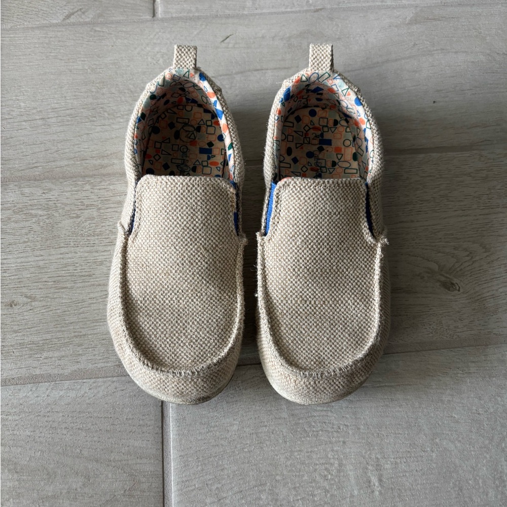 Cat & Jack Tan Moccasins with Elastic Goring